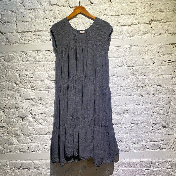 HOUSE OF WONDERING SILK BLACK/WHITE DRESS