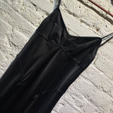 ANNA OCTOBER BLACK SLIP DRESS