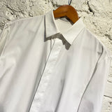 DIOR WHITE COTTON HIDDEN BUTTONS SHIRT