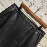 DKNY JEANS LEATHER MINI SKIRT