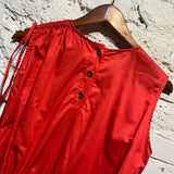 EUDON CHOI RED COTTON DRESS