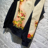 JEAN PAUL GAULTIER X SUPREME NAVY HOODY WITH ROSE PANELS