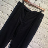 ALEXANDER MCQUEEN BLACK RED WAISTBAND SWEATPANTS
