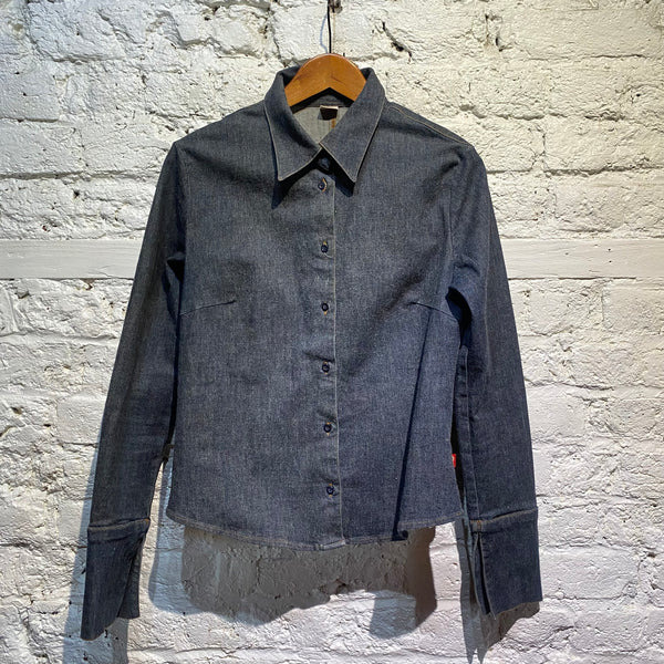GUESS? VINTAGE STRETCH DENIM SHIRT