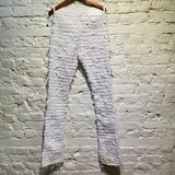 GUAPI RAW EDGE WHITE SKINNY JEANS