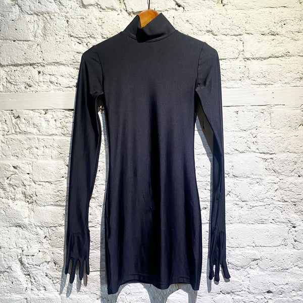 VETEMENTS POUR FEMME ROBES HIVER 2019 (DEMNA)BLACK DIVA DRESS WITH GLOVES
