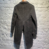 MOSCHINO COUTURE! WOOL MIX TWEED TAIL COAT