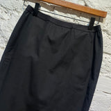 RICK OWENS STRETCH COTTON PENCIL SKIRT