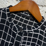 HAIDER ACKERMANN BLACK/WHITE GRID SHIRT