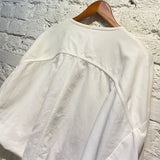 JOE CHIA SILK/COTTON WHITE JACKET