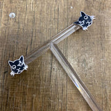 VIVIENNE WESTWOOD BLACK “KAT” EARRINGS