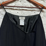 VALENTINO VINTAGE BLACK WRAP SKIRT