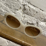 CUTLER & GROSS WHITE STAR OVAL SUNGLASSES