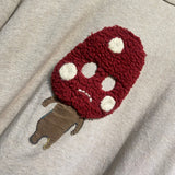 ISSEY MIYAKE NE NET VINTAGE EMBROIDERED MUSHROOM L/S TOP