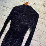 BALENCIAGA MIDNIGHT VELVET PLAYSUIT/DRESS