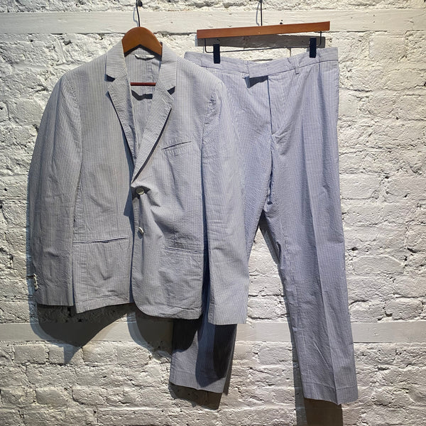 AGNES B HOMME
SUMMER SUIT BLUE/WHITE SEERSUCKER