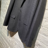 WOOYOUNGMI DARK GREY TAILORED 2 BUTTON SUIT
DOUBLE LAYERED COLLAR