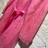 MARTINE ROSE PINK LINED RAIN COAT