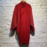 ISSEY MIYAKE HOMME PLISSE RED OVERCOAT