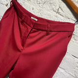 MIU MIU CHERRY RED TROUSERS