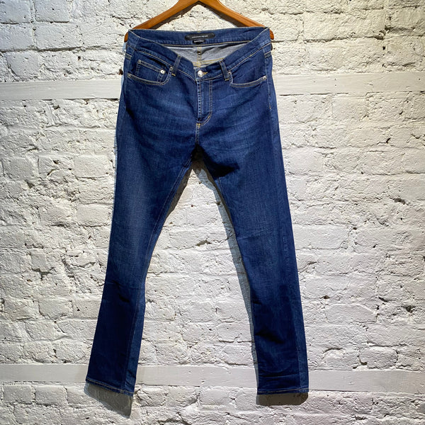 ALEXANDER MCQUEEN BLUE SKINNY JEANS