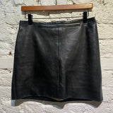 ULLA JOHNSON BLACK LEATHER MINI