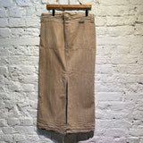 MARITHE + FRANCOIS GIRBAUD LIGHT DENIM BROWN SKIRT