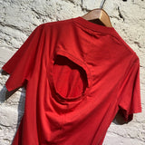 MARTINE ROSE RED T-SHIRT
