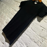 JUNYA WATANABE COMME DES GARÇONS BLACK NYLON STRETCH S/S TOP