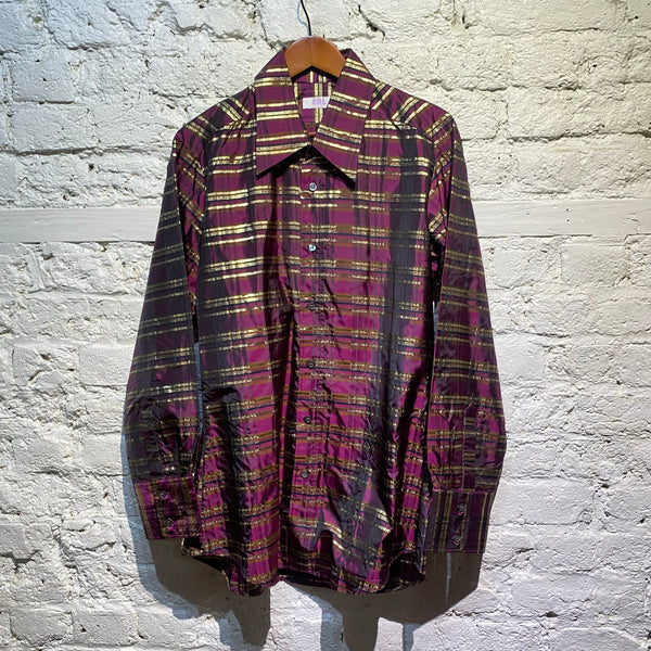 ERL PURPLE TAFFETA SHIRT