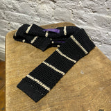 RALPH LAUREN PURPLE LABEL
STRIPED SILK KNIT TIE