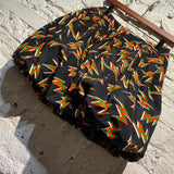 MIU MIU PUFF BALL SKIRT SILK PRINT