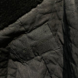 NICOLE FARHI BLACK LEATHER BOMBER