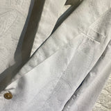 MARTIN MARGIELA LIGHT GREY BLAZER WITH SILVER EMBROIDERY SUMMER 2006
