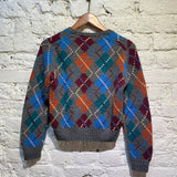 COMME DES GARÇONS SHIRT ARGYLE KNIT SWEATER
