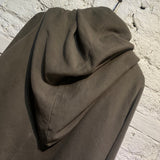 RICK OWENS DRKSHDW TAUPE HOODED CARDIGAN