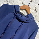 ALEXANDER MCQUEEN NAVY/SKULLS HOODIE