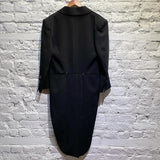 VIVIENNE WESTWOOD BLACK POLY/SILK JACKET WITH TAILS
