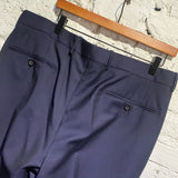 ALEXANDER MCQUEEN NAVY DRESS  TROUSERS