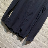 ROBERT GELLER NAVY COTTON/LINEN SHIRT