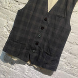 UNDERCOVER CHECK WAISTCOAT