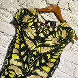 ALEXANDER MCQUEEN MCQ VISCOSE PRINT STRETCH DRESS