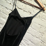 ANNA OCTOBER BLACK SLIP DRESS