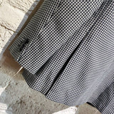 MARTINE ROSE BLACK/WHITE MINI HOUNDSTOOTH BLAZER