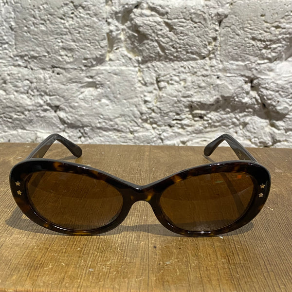 CUTLER & GROSS TORTOISE STAR OVAL SUNGLASSES