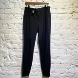 WOOYOUNGMI BLACK CUFFED TROUSERS