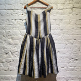 VIVIENNE WESTWOOD ANGLOMANIA STRIPED PANIER DRESS