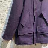 E TAUTZ PURPLE WOOL COAT