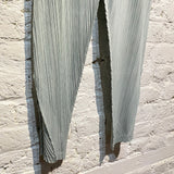 ISSEY MIYAKE PLEATS PLEASE PALE GREEN TROUSERS