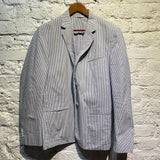 AGNES B HOMME
SUMMER SUIT BLUE/WHITE SEERSUCKER